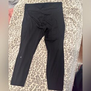 LULULEMON fast and free high waist 25in. Size 14 in black